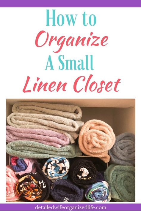 Small Linen Closet Organization, Small Linen Closet, Office Closet Ideas, Linen Closet Makeover, Small Linen Closets, Bathroom Linen Closet, Linen Closet Storage, Organizing Linens, Closet Hacks