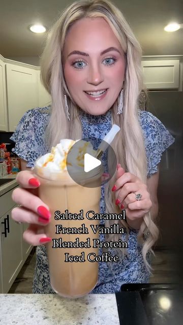 Larissa Krebbs on Instagram: "This was absolutely ✨MAGICAL✨   @devotionnutrition use LARISSA @skinnymixes use RISSYROO  @enjoyjavy use LARISSA80857  #saltedcaramel #frenchvanilla #icedcoffee #icedcoffeerecipe #recipe #delish #blendedcoffee #frappe #frappuccino #easyrecipe #proteincoffee #highprotein #foodblogger #flavor" Protein Frappe Recipe, Caramel Protein Shake Recipes, Protein Shake Frappe, Protein Coffee Frappe, Best Bariatric Protein Shakes, Bariatric Smoothie Recipes Protein Shakes, Caramel Frappe Protein Shake, Reese’s Protein Shake, High Protein Drinks