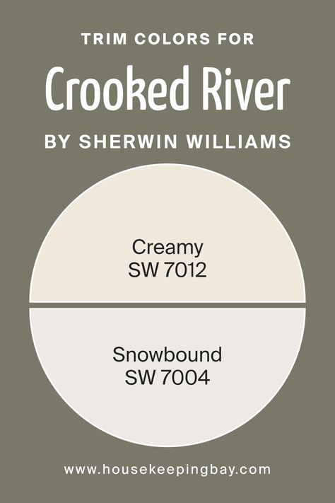 trim_colors_of_crooked_river_sw_9524 Sw Rosemary, Sherwin Williams Coordinating Colors, Unique Paint Colors, Sherwin Williams Creamy, Trim Colors, The Undertones, Sherwin Williams Paint Colors, Trim Color, Coordinating Colors