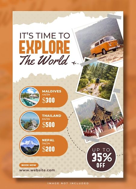 Free PSD explore the world travel advent... | Free Psd #Freepik #freepsd #travel-flyer #travelling-poster #trip-flyer #tourism-flyer Tourism Design, Travel Poster Design, Tourism Poster, Poster Banner, Psd Template Free, Poster Layout, Graphic Design Layouts, Party Flyer, Travel And Tourism