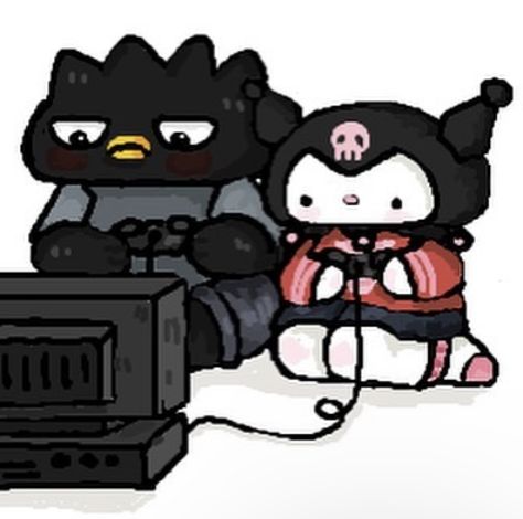 Badtz Maru Kuromi, Badtz Maru, Discord Pfp, Hello Kitty Art, Hello Kitty My Melody, Hello Kitty Pictures, Discord Server, Playing Video Games, Sanrio Characters