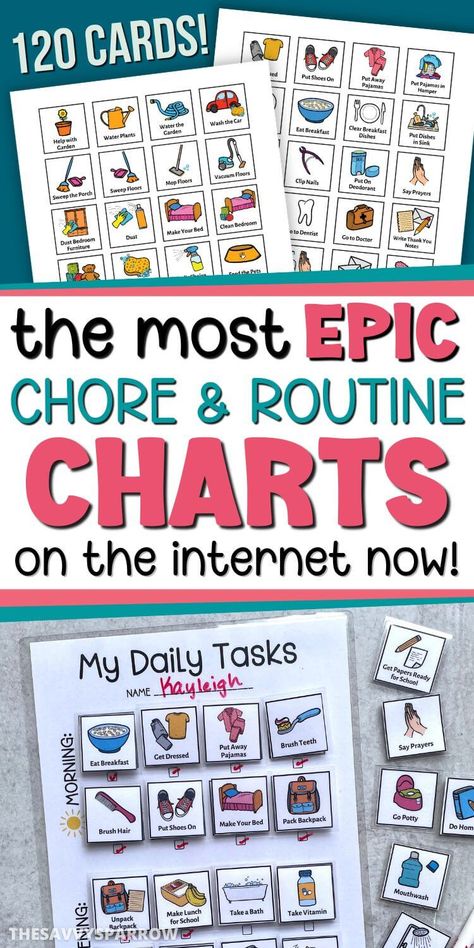 Morning Chores For Kids, Kindergarten Chore Chart, Daily Routine Cards Free Printable, Kids Bedtime Routine Chart, Bedtime Routine Chart Printable, Printable Morning Routine Chart, Daily Routine Pictures For Kids, Visual Chore Chart For Kids, Free Printable Chore Chart With Pictures