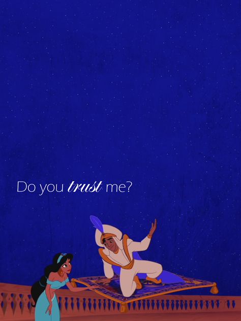 No, you're a stranger with a flying carpet. My parents taught me not to trust strangers with flying carpets. Do You Trust Me, Magic Lamp, Aladdin And Jasmine, Princess And The Frog, Disney Favorites, Disney Aladdin, Disney Life, Disney Quotes, Disney Kids