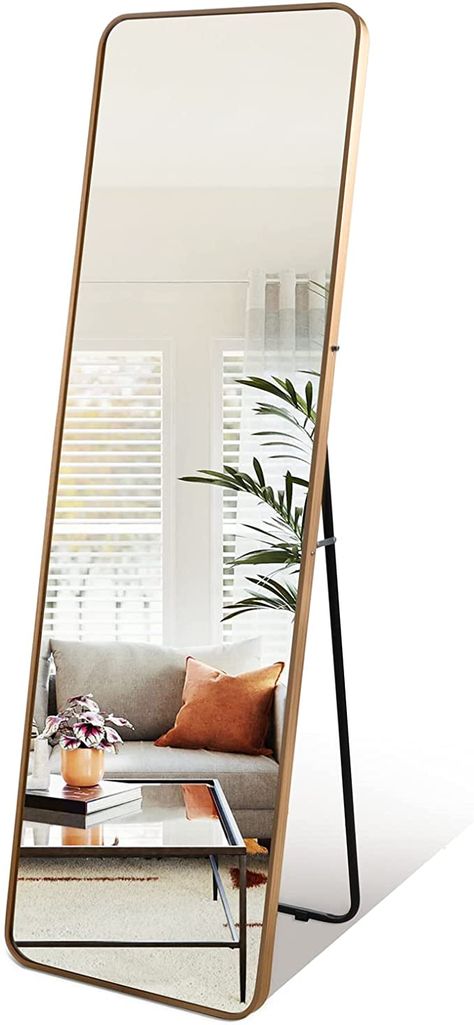 Mirror For Living Room Wall, Long Mirror In Bedroom, Gold Full Length Mirror, Full Length Mirror With Stand, Full Length Mirror In Bedroom, Stand Up Mirror, Full Length Mirror Stand, Mirror For Bedroom, Mirror With Stand