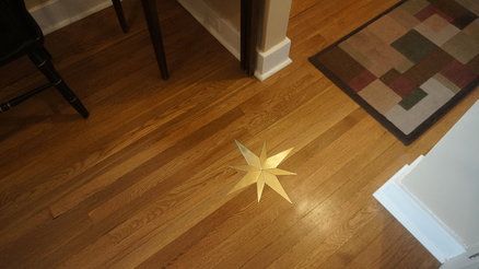 Floor Inlay, Inlay Flooring, Making Furniture, Stair Rods, House Redesign, Brass Inlay, Cheap Carpet, Split Level House, Perfect Kitchen