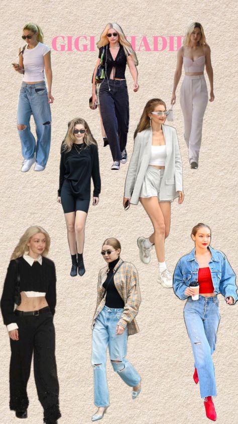 Gigi hadid, outfits, fashion Gigi Hadid Inspired Outfit, Gigi Hadid Fall Outfits, Gigi Hadid Clothes, Gigi Hadid Street Style, Gigi Hadid Outfits, Gigi Hadid Style, Hadid Style, Inspired Outfits, Gigi Hadid