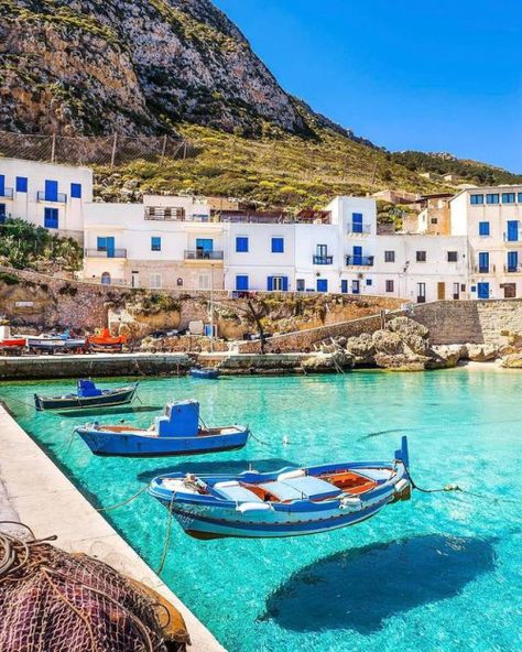 Levanzo @siciliacam Clear Blue Water, Italy Holidays, Places In Italy, Sicily Italy, Italy Photo, Visit Italy, Italy Vacation, Vacation Destinations, Blue Water