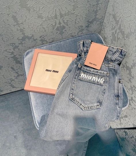 Miumiu Aesthetic, Miumiu Fashion, Skincare Accessories, Weekend In Nyc, Aesthetic Lifestyle, Accessories Bag, Pants Denim, Life Funny, Fashion Jeans