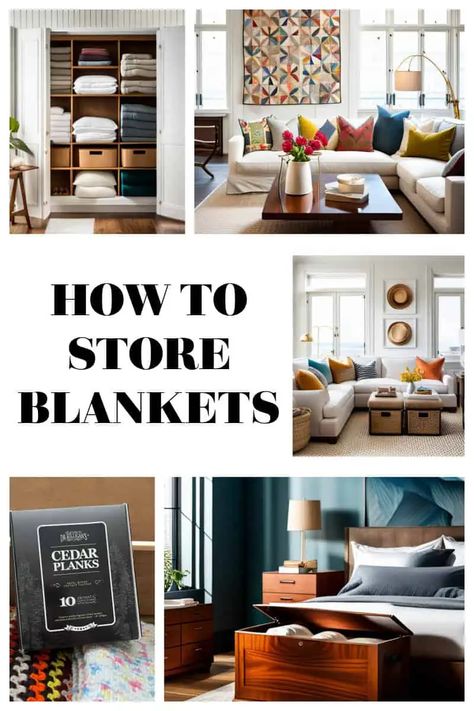 How To Store Blankets, Ways To Store Blankets, Store Blankets, Diy Cleaning Products Recipes, Storing Blankets, Cedar Planks, Living Room Furniture Layout, Heavy Blanket, Down Comforters