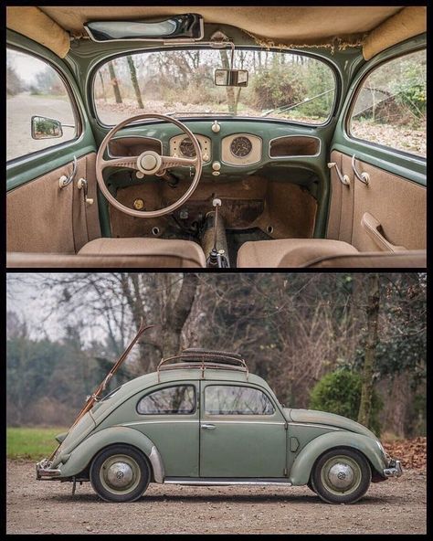 Volkswagen Interior Aesthetic, Volkswagen Vintage, Vintage Beetle, Kombi Motorhome, Singer Dr, Van Vw, Bug Car, Vw Sedan, Old Vintage Cars