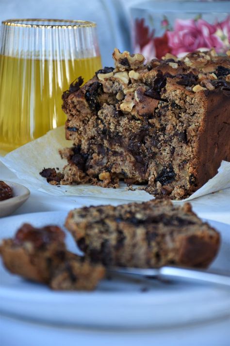 Prune Bread Recipe, Prunes Dessert, Prune Recipes, Chocolate Loaf, Cozy Afternoon, Dried Plums, Walnut Bread, Buckwheat Flour, Melted Chocolate