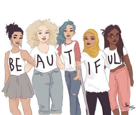 Tag someone who is beautiful & remember beauty comes in all different colors shapes and sizes Grl Pwr, Intersectional Feminism, Body Positive, Feminist Art, Equal Rights, Body Love, Be Beautiful, Body Image, Gay Pride