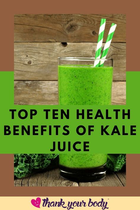 These are the top 10 benefits of kale juice. Eating or juicing kale doesn't always go down a treat; however, raw kale is far nicer in smoothie recipes than on its own that is for sure! Other than the great effect it has on your skin, what else does kale do for us? Check out Thank Your Body's post to find out what the big deal is. #kale benefits #benefitsofkale #kale #juicingkale #kalejuice Kale Juice Benefits, Juicing Kale, Health Benefits Of Kale, Kale Benefits, Natural Health Quotes, Benefits Of Kale, Kale Benefits Health, Kale Juice, Food Myths