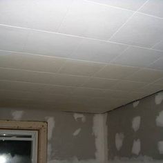 Paint Ceiling Tiles With Water Damage Ceiling Tiles Diy, Ceiling Tiles Painted, Paint Tiles, Paint Ceiling, Old Ceiling, Vintage Tin Ceiling Tile, Ceiling Paint, Acoustic Ceiling Tiles, Drop Ceiling Tiles