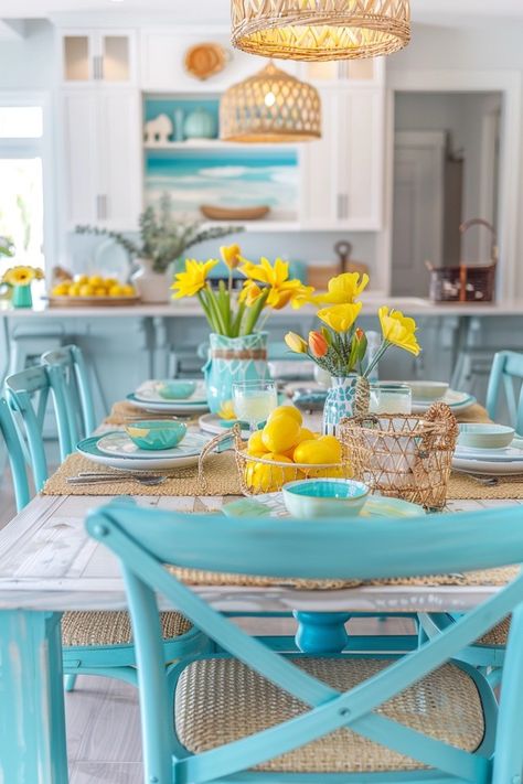 Coastal Dining Room Decor: Fresh Beachy Looks Small Coastal Dining Room Ideas, Coastal Dining Room Decor, Beach Dining Room, Bahamas House, Saved Pictures, Colorful Coastal, Coastal Dining Room, Beach Dining, Coastal Hamptons