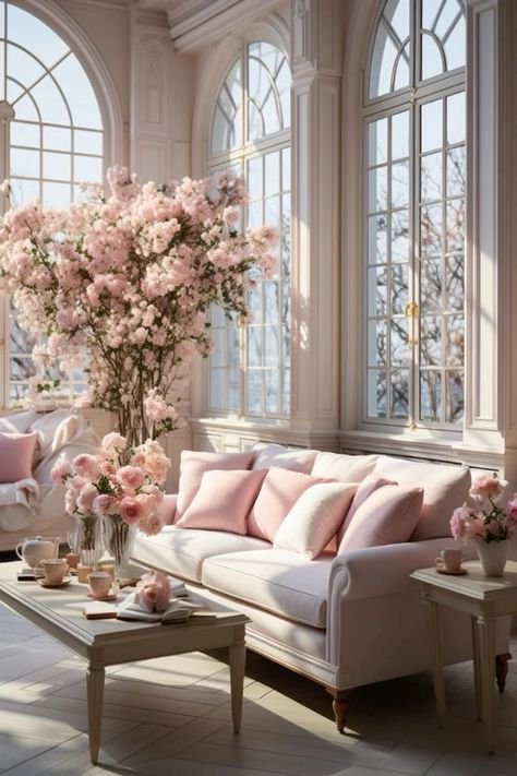 Champagne Living Room, Bridal Shower Elegant, Lori Morris, Havenly Living Room, Cozy Baby Room, Rose Gold Bridal Shower, Luxury Inspiration, White Room Decor, Interior Design Per La Casa