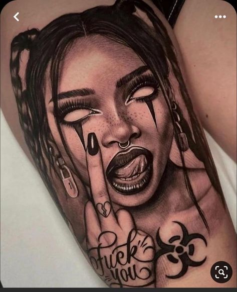 Gotik Tattoo, Koi Tattoo Sleeve, Leg Sleeve Tattoos, Leg Tattoo Ideas, Chicanas Tattoo, Chicano Tattoos Sleeve, Pop Art Tattoos, Crazy Tattoos, Torso Tattoos