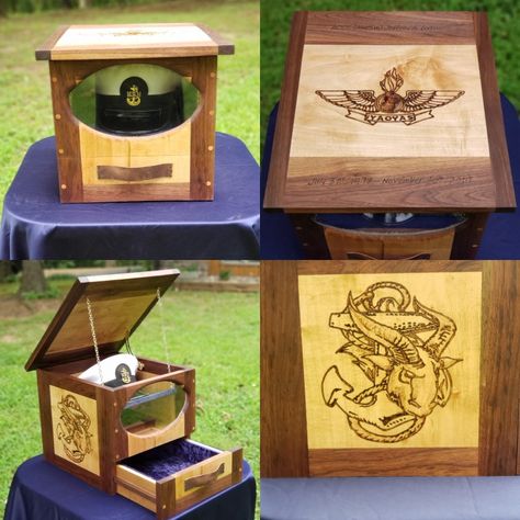 Military Hat Box, Retirement Party Themes, Retirement Party Favors, Military Shadow Box, Retirement Ideas, Military Hat, Hat Boxes, Retirement Party, Hat Box