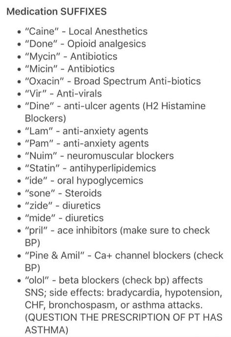 Medication Suffixes Teaching Medical Assisting, Pharmacy Technician Study, Medical Terminology Study, Pharmacy School, Medical Student Study, Pharmacology Nursing, Nursing School Survival, Nursing School Studying, Medical Facts