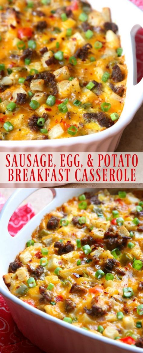 Egg Potato Breakfast Casserole, Potato Egg Casserole, Potato Breakfast Casserole, Potato And Egg Breakfast, Sausage Egg Casserole, Gut Diet, Egg Potato, Breakfast Potato Casserole, Delicious Breakfast Casserole