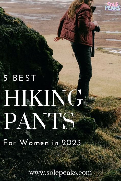 Wet Weather Hiking Outfit, Winter Hiking Clothes Women, Winter Hiking Pants Women, Gray Hiking Pants Outfit, Walking Pants Women, Hiking Clothes Women Fall, Cute Hiking Pants, Hiking Apparel For Women, Hiking Cargo Pants Women