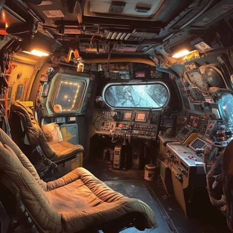 Space Ships Interior Cockpit, Cassette Punk, Spaceship Interior Cockpit, Ship Interior, Amazing Bedroom Designs, Spaceship Interior, Bedroom Designs, Fallout, Spaceship