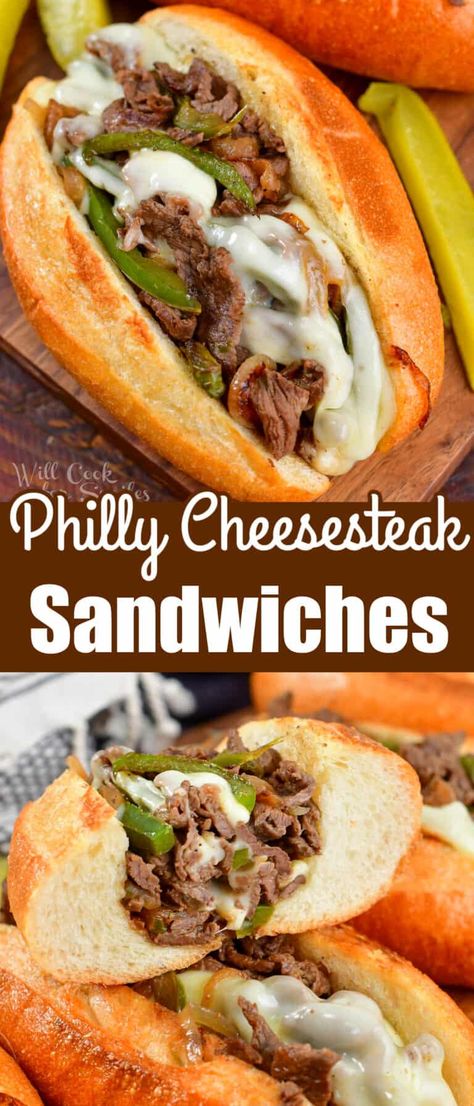 Tri Tip Philly Cheese Steak, Deli Roast Beef Philly Cheese Steak, Steak And Everything Sandwich, Philly Cheese Steak Green Peppers, Steak And Provolone Sandwich, Steak Sandwiches Philly, Philly Cheese Hamburger Sandwich Recipe, Philly Cheese Steak Sandwich Recipe Using Deli Roast Beef, Philly Cheese Steak Hoagie