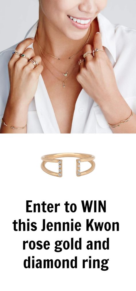 One lucky Diamonds in the Library reader will WIN this Jenny Kwon rose gold and diamond ring. Don't miss your chance to enter! Summer Layering, Jennie Kwon, Timeless Ring, Stacking Ring Set, Fingers Crossed, Gold Ring Stack, Blush And Gold, Sweet Summer, Crossed Fingers