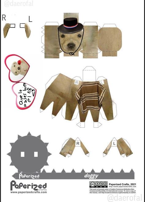 Capybara Template, Capybara Papercraft, Paper Figure Template, Dog Origami, Papercraft Templates Printables, Puppy Crafts, Paper Toys Template, Paper Doll Template, Paper Games