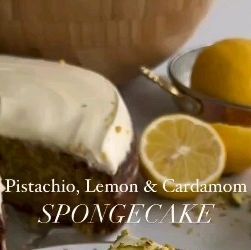 Pistachio Lemon Cardamom Cake, Almond Sweets, Crushed Pistachios, Cardamom Cake, Pastry Recipe, Summer Grilling Recipes, 3 Eggs, Specialty Cakes, Cake Donuts