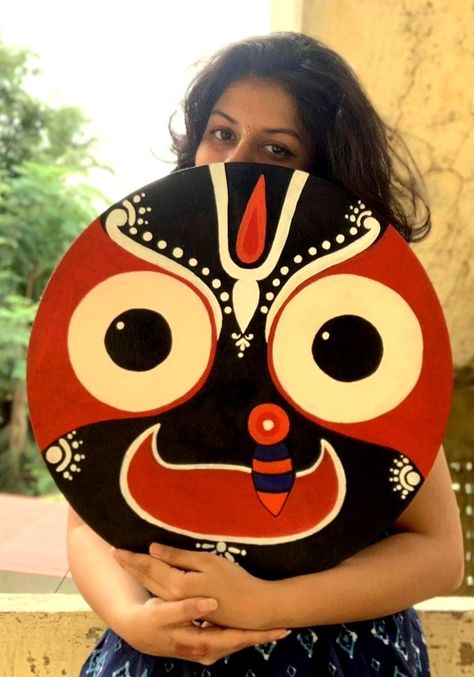 Lord Jagannath Paintings On Canvas, Jagannatha Painting, Jagannath Ji Painting, Lord Jagganath Painting, Jagannath Craft, Jagganath Lord Painting, Puri Jagannath Painting, Jagannath Painting Art, Lord Jagannath Paintings