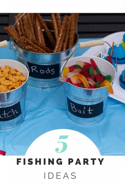 Host the best Fishing  birthday Party ideas from food to fishing party party favor ideas. Fishing Birthday Party Ideas, Fishing Themed Birthday Party, Fishing Cupcakes, Baby Shower Fishing, Lake Party, Party Favor Ideas, Fishing Birthday Party, Fishing Wedding, Fishing Party