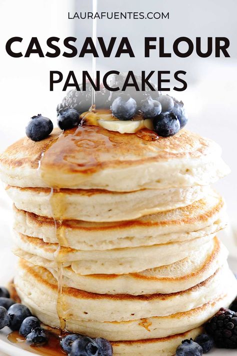 Tapioca Flour Pancakes, Cassava Pancakes, Cassava Flour Pancakes, Cassava Recipes, Cassava Recipe, Cassava Flour Recipes, Dairy Free Pancakes, Paleo Pancakes, Pancake Calories