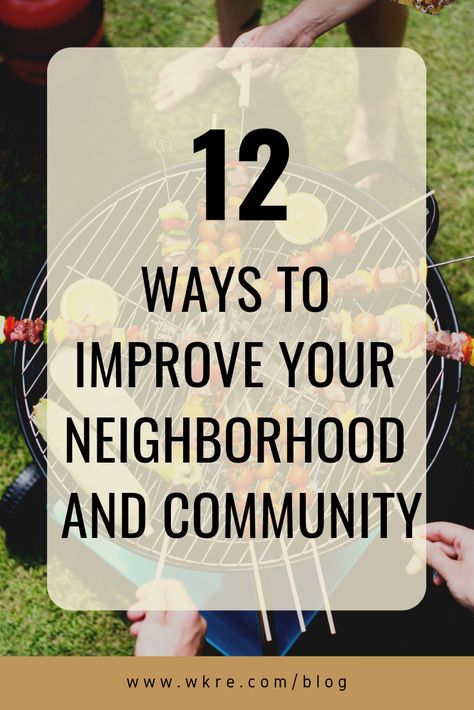 If you're wondering how to create a sense of community in your neighborhood, check out these 12 ideas for things to do with your neighbors. Why not throw a neighborhood block party or set up a community tool library? You'll be inspired to build your local community in no time! #neighborhoodcommunity #improveneighborhood Getting Involved In Community, Community Night Activities, Community Center Events, Community Playground Ideas, Neighborhood Association Ideas, Neighborhood Events Ideas, Neighborhood Community Building, Neighborhood Bulletin Board Ideas, Community Clubhouse Ideas