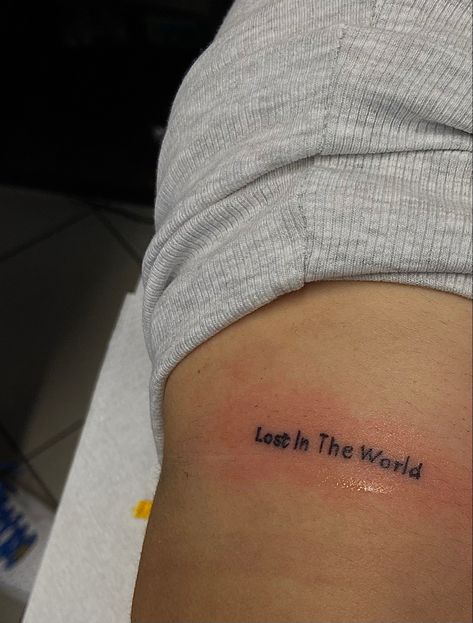 Mbdtf Tattoo, Ye Tattoo, Kanye West Tattoo Ideas, Kanye Tattoo, West Tattoo, Tattoos 2023, Thorn Tattoo, Lost World, World Tattoo