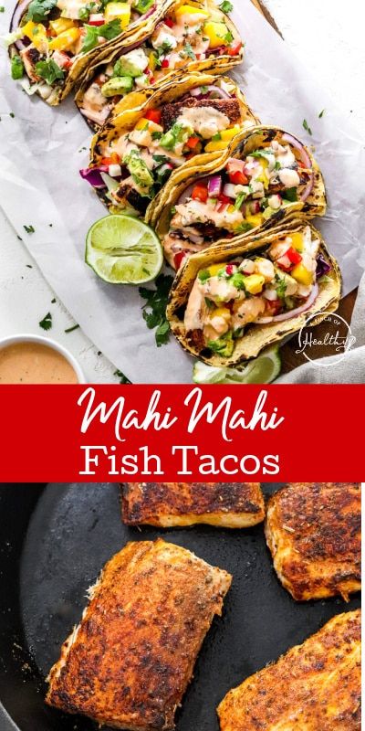 Mahi Mahi Fish Tacos, Mahi Tacos, Mahi Mahi Tacos, Mahi Mahi Recipes, Mahi Fish, Roasted Cauliflower Recipes, Fish Dinner Recipes, Fast Dinner, For One