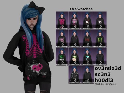 Sims 4 Custom Content by LonelyGravesCC also known as Simsloverxyz Sims 4 Cc Goth, Scene Clothing, Sims 4 Anime, The Sims 4 Packs, Sims 4 Cc Makeup, Sims 4 Body Mods, Tumblr Sims 4, Sims 4 Cc Folder, Scene Outfits