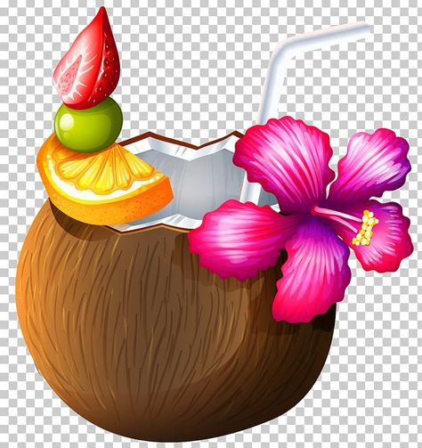 Moana Crafts, Margarita Martini, Cocktail Margarita, Coconut Drink, Aloha Party, Flamingo Birthday Party, Coconut Drinks, Floral Cards Design, Hawaiian Art