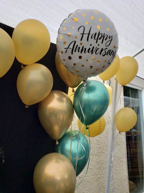 Anniversary balloons Anniversary Decorations Balloons, Baloon Decorations Anniversary, Anniversary Balloons Bouquet, Wedding Anniversary Balloon Decoration, Happy Anniversary Balloons, 17th Anniversary, All Disney Princesses, Anniversary Dinner, 1st Wedding Anniversary