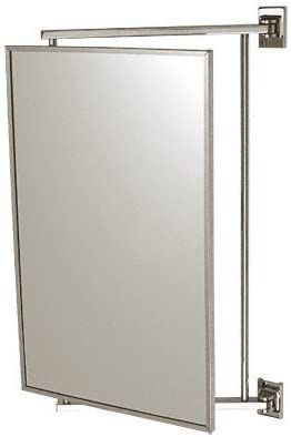 CRL Chrome 14" x 22" Pivot-N-View Mirror - Wall Mounted Mirrors - Amazon.com Bathroom Ideas Mirrors, Hinged Mirror, Screen Door Hardware, Bath Mirrors, Bathrooms Mirrors, Mirror Bathroom, Mirror Ideas, Home Decor Bathroom, Bathroom Windows