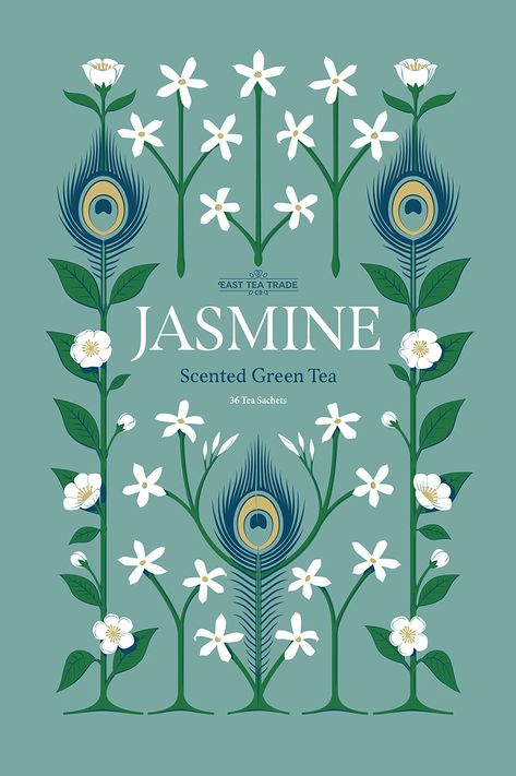 Typographie Logo, Jasmine Tea, Gig Poster, Jasmine Flower, Tea Packaging, Flower Tea, Typography Letters, Typography Inspiration, Book Cover Design