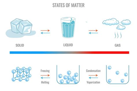 Three different States of matter solid, liquid and gasuas state. Inter change of state of matter Change Of State Of Matter, Pokemon Card Template, State Of Matter, States Of Matter, Pokemon Cards, Cartoon Drawings, Card Template, Vector Art, Vector Free