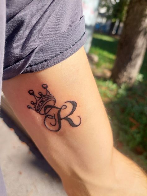 Queen Letter K tattoo K Name Tattoo, K Letter Tattoo, Letter K Tattoo, Name Tattoos For Girls, K Name, K Names, K Tattoo, Couple Tattoo, Letter K