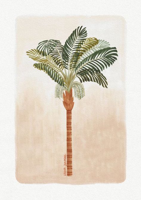 Afrique Art, Deco Studio, Posca Art, Drawing Inspiration, Palm Tree, All Art, Art Paper, Watercolor Art, Fine Art Paper