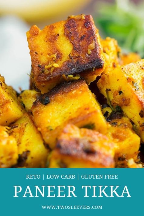 Paneer Tikka | Paneer Tikka Recipe | How To Make Paneer Tikka | Keto Paneer Tikka | Low Carb Paneer Tikka | Keto Snacks | Low Carb Snacks | Keto Indian Recipes | Low Carb Indian Recipes | Indian Cheese | TwoSleevers | #twosleevers #paneertikka #paneer #ketorecipes #indiancuisine Tikka Paneer, Paneer Starters, Carb Quick, Paneer Biryani, School Meal, Indian Cheese, Cheeseburger Pie, Tikka Recipe, Indian Appetizers