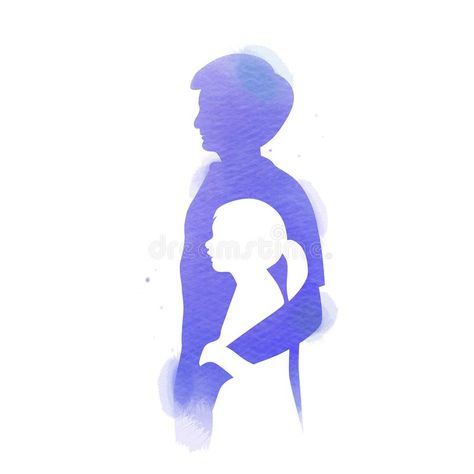 Father with daughter silhouette plus abstract watercolor painted. Happy father`s #Sponsored , #paid, #Affiliate, #daughter, #abstract, #Happy, #silhouette Father Daughter Illustration Art, Father Art Illustration, Drawings For Father, Father Painting, Painting For Father, Father And Daughter Silhouette, Father Daughter Painting Ideas, Father Daughter Canvas Painting, Father Daughter Drawings