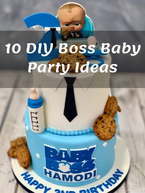 Boss Baby Centerpieces Boy, Boss Baby First Birthday Boy, Boss Baby Baby Shower Ideas Boy, Boss Baby Cake Ideas, Boss Baby Theme Party Decorations, Baby Boss Decoration Ideas, Boss Baby Party Ideas, Baby Boss Party, Boss Baby Birthday Party Boy