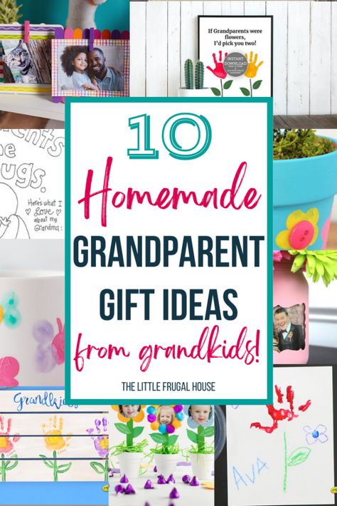 Gifts From Toddlers To Grandparents, Presents For Grandparents Diy, Grandparent Mothers Day Gift, Gift For Grandpa From Grandkids, Kids Mothers Day Crafts Homemade Gifts, Diy Great Grandparent Gifts, Birthday Gift From Grandkids, Valentine Gifts For Grandparents, Hand Print Gifts For Grandparents