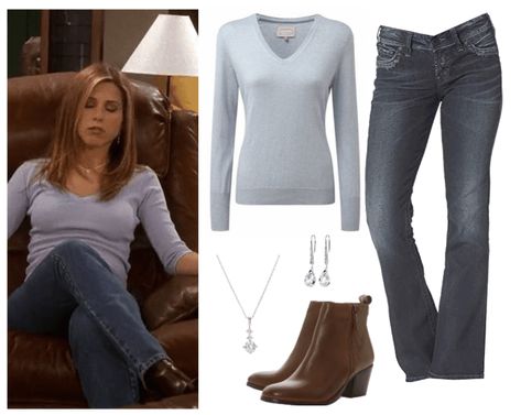 Estilo Rachel Green, Rachel Green Style, Rachel Green Outfits, Class Outfits, Outfits 2000s, 90s Inspired Outfits, 2000s Clothes, Famous Outfits, Tv Show Outfits