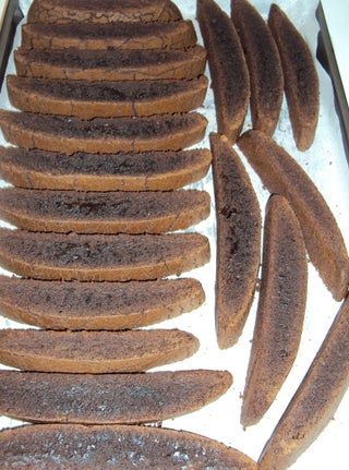 Cake Mix Biscotti Recipe Easy, Cake Mix Biscotti Recipe, Best Biscotti Recipe, Chocolate Biscotti Recipe, Boxed Brownies, Brownie Mix Recipes, Brownie Mix Cookies, Boxed Cake Mixes Recipes, Serrated Knife